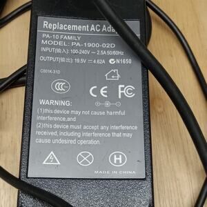 Replacement AC Adapter PA-10 Family 19.5V 100-240V 2.5A